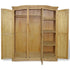 Maison Madeleine -  Wardrobe Mexican Pine Corona Range 3 Doors
